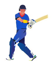 Figure of cricket player